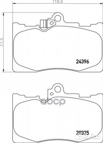 Колодки тормозные дисковые перед NP1072 NIS