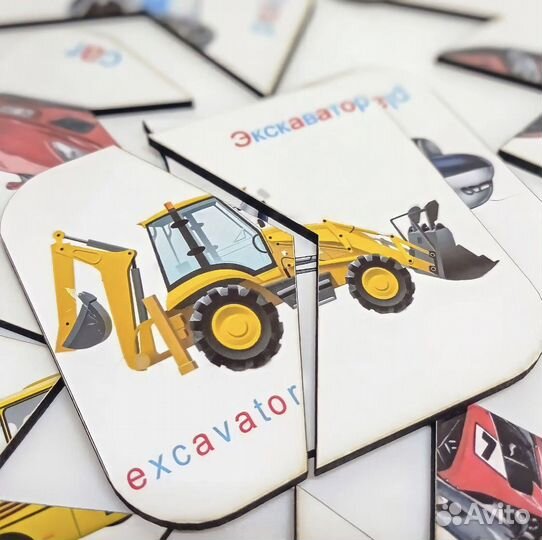 Деревянные пазлы картинки-половинки