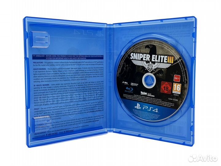 Sniper Elite III (PS4, русские субтитры) б/у