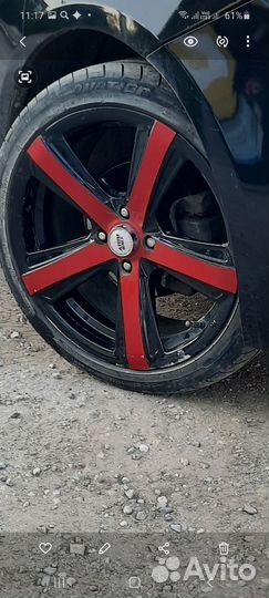 Литье диски r17 4x100 с резиной