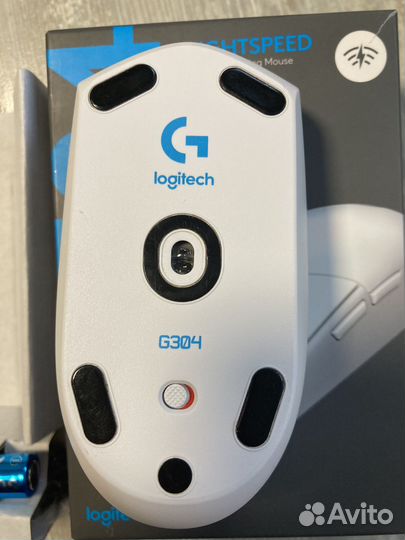 Игровая беспроводная мышь logitech g304 белая