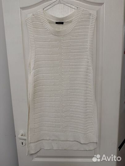 Туника вязаная бела Massimo Dutti