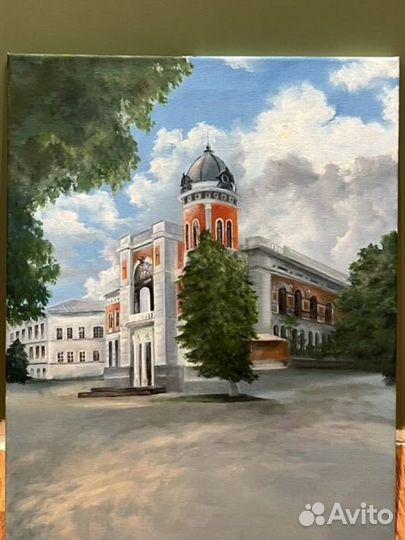 Картина маслом (живопись) «Ульяновск»