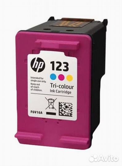 Картридж струйный цветной HP 123 color (F6V16AE)