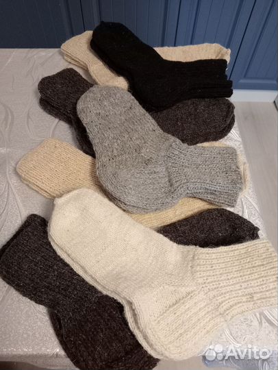 Шерстяные носки ручной работы