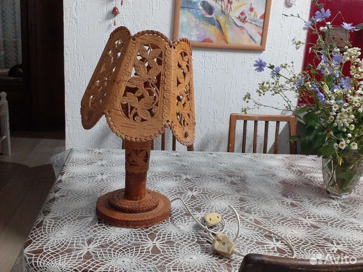 Ночник из бересты