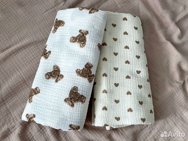 Новая муслиновая пеленка для малышей