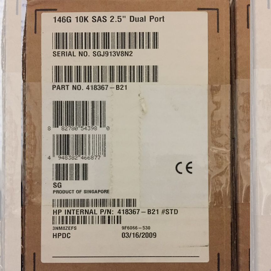 [418367-B21] Жесткий Диск Hdd Hp 146gb 10k Sas Dp 2.5 418367-B21