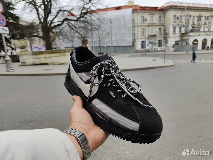 Кроссовки Nike Cortez Union чёрные