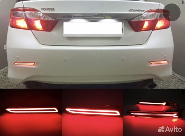 Катафоты в задний бампер Toyota