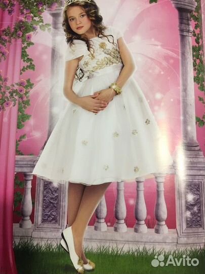 Детское нарядное платье 104, 116