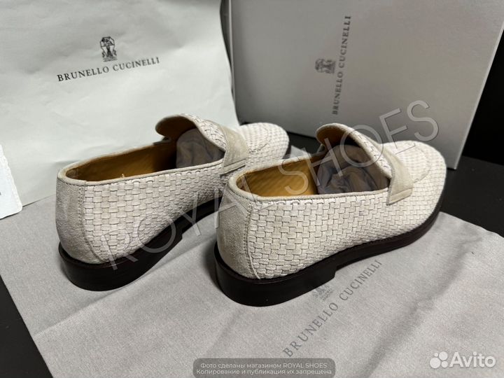 Лоферы мужские Brunello Cucinelli плетёные