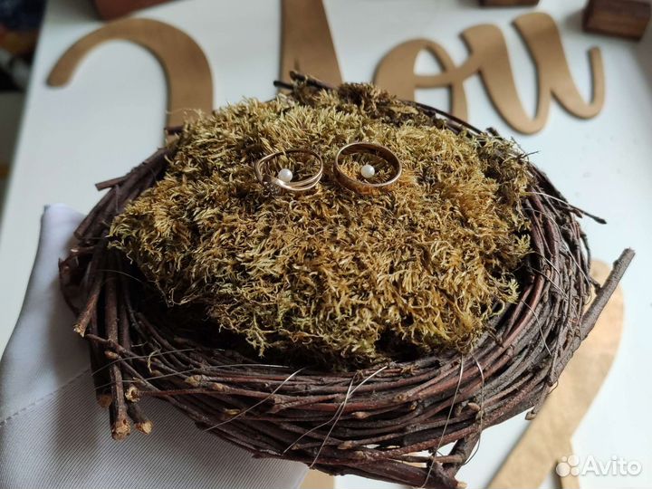 Набор на свадьбу: казна номерки на столы для колец