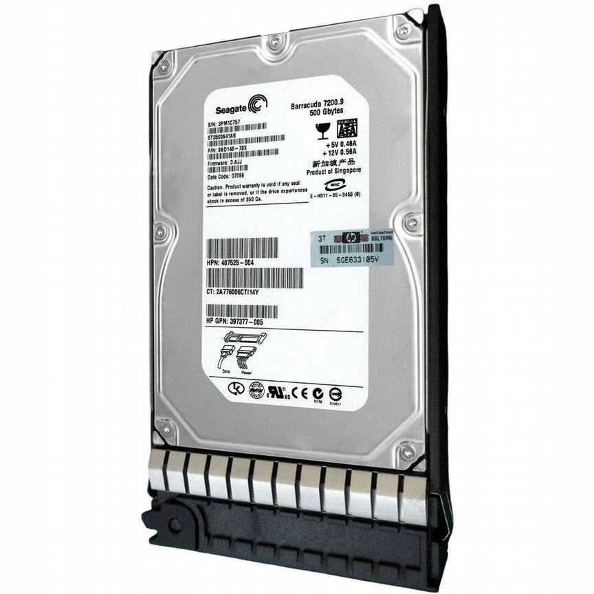 [407525-004] Жесткий Диск Hp 500gb Sata3.5" Hdd 407525-004