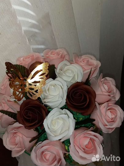 Букет цветов из мыла