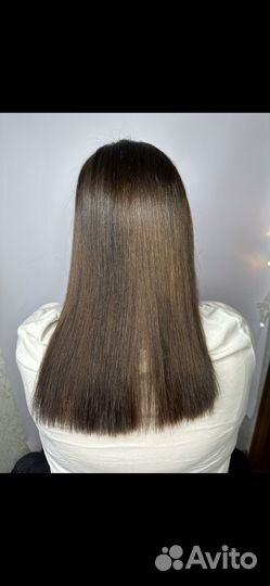 Кератиновое выпрямление волос