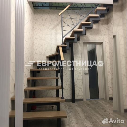 Лестница металлическая в дом