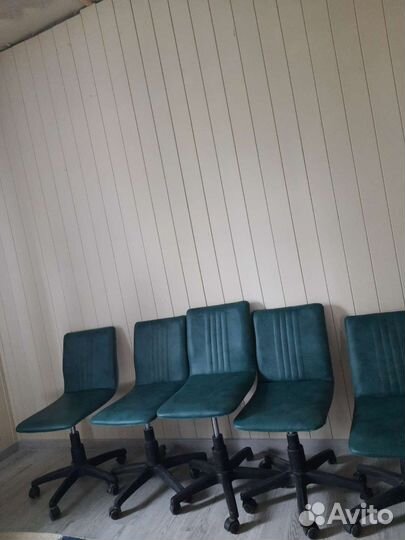 Стулья, 6 шт. на колёсиках