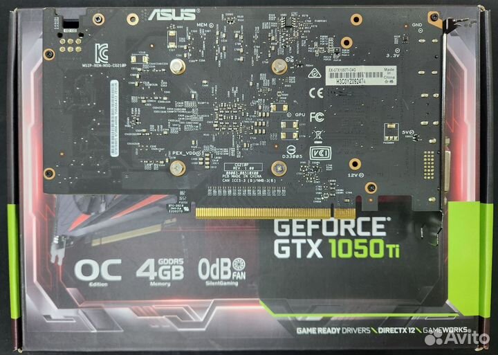 Geforce GTX1050Ti 4Gb Asus Expedition OC