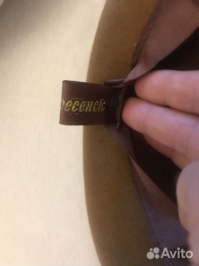 Шляпа фетровая жен табачного цвета