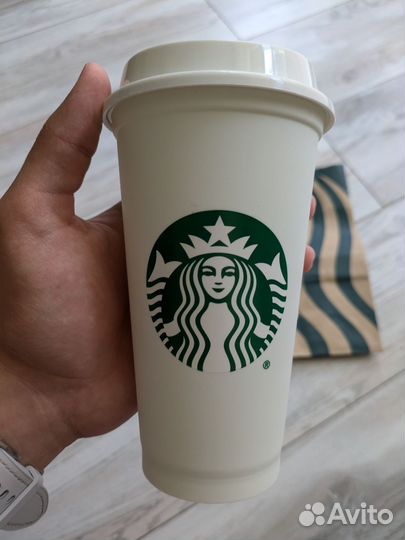 Стакан starbucks пластиковый