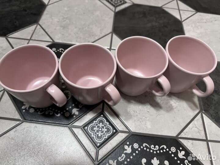 Кружка IKEA розовая динера