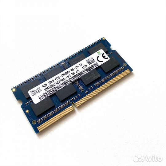 Озу SK Hynix DDR3 4GB 1333мгц PC3-10600S 1.5v