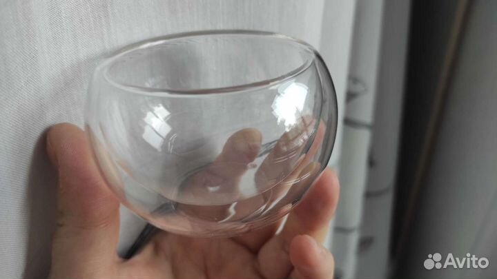 Стеклянные стаканы с двойными стенками
