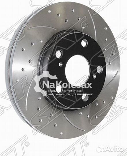 Комплект дисков тормозных передний перфорированные