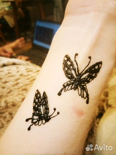 Мехенди, Аквагрим