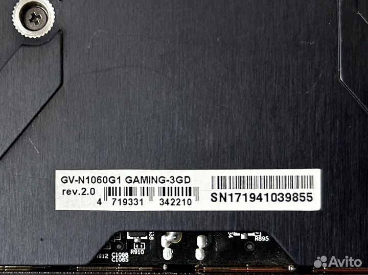 Видеокарта Gigabyte GTX 1060 G1 gaming 3GB