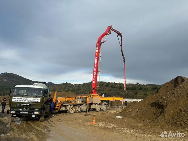 Услуги автобетононасоса
