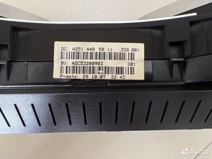 Панель прибор Mercedes W164 ML