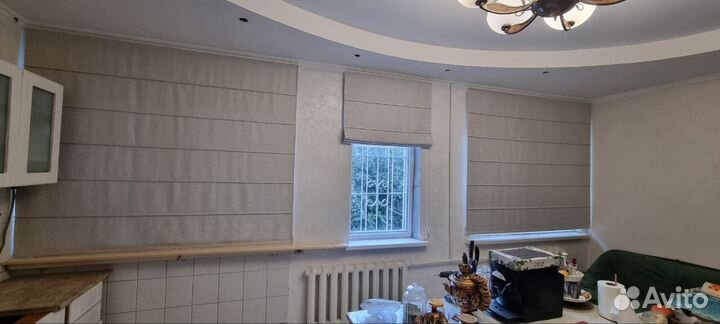 Римские шторы на электроприводе на заказ