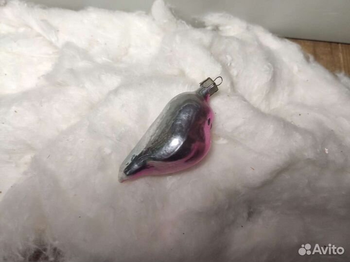 Ёлочная игрушка СССР снегирь