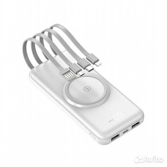 Powerbank 10000 mAh с беспроводной зарядкой