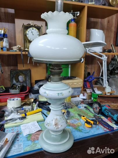 Керосиновая лампа, антиквариат Европа