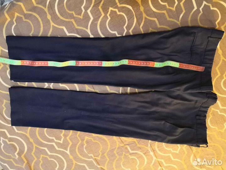 Брюки школьные синие 128 и жилет