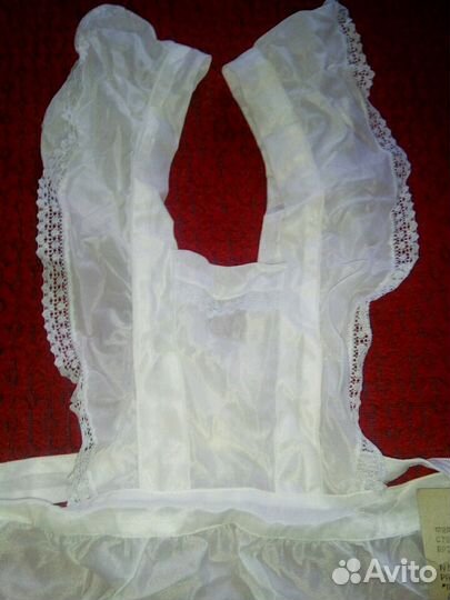 Школьный белый фартук СССР. Этикетка