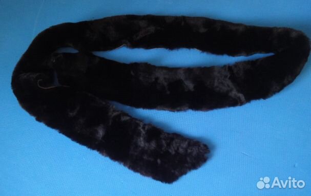 Цигейковые воротники чёрные и коричневые+ нутрия