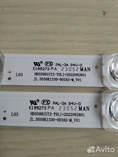 LED подсветка для тв JL.D550K1330-003AS-M V01 2 ли