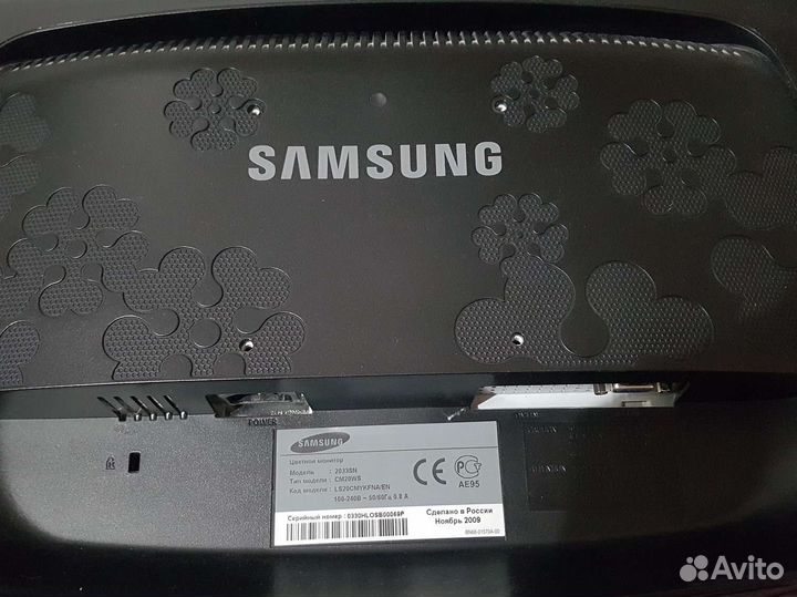 Монитор Samsung syncmaster 2033 SN