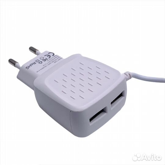 Сзу jellico C26 2.1A 2USB+Lightning (White)