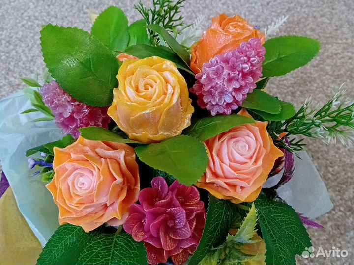 Мыло ручной работы букеты