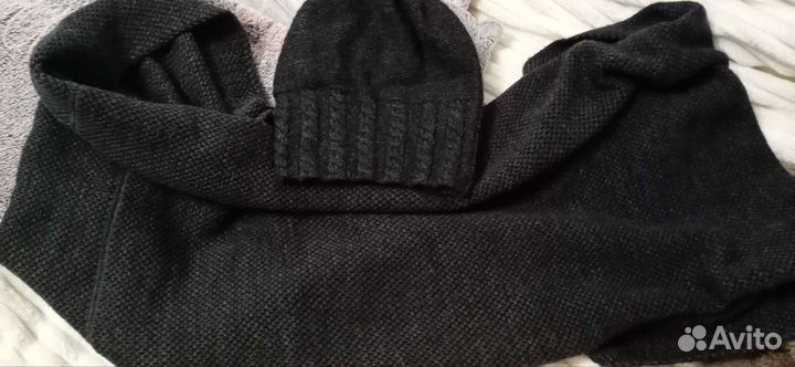 Шарф-хомут + шапка