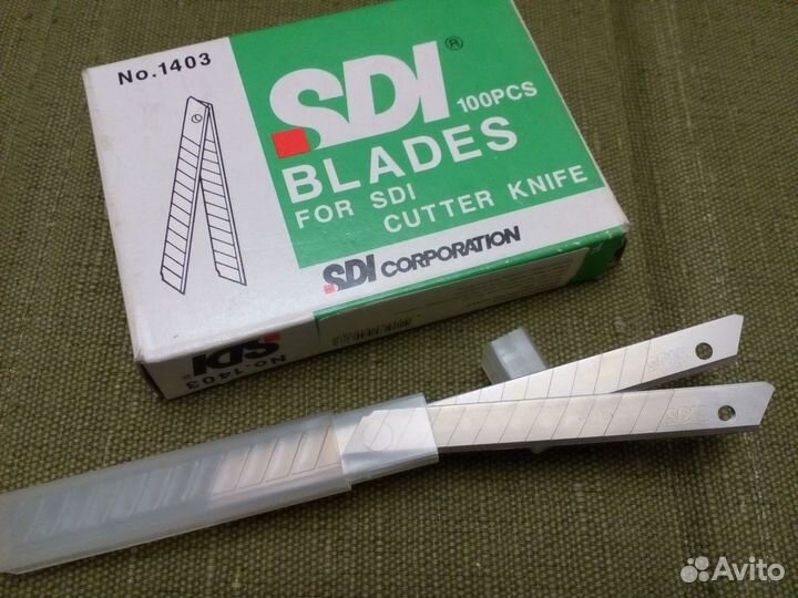 Лезвия SDI для канцелярских ножей. Тайвань