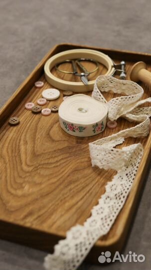 Поднос деревянный из дуба