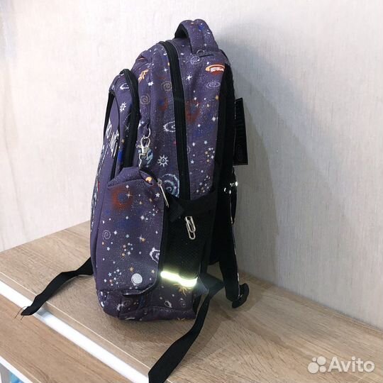 Новый рюкзак школьный с космонавтом для девочки