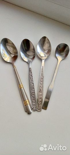 4 чайные ложки из разных коллекций