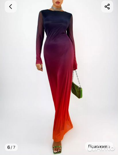 Вечернее платье в пол 42 44